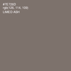 #7E726D - Limed Ash Color Image