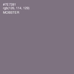 #7E7281 - Mobster Color Image