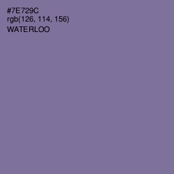 #7E729C - Waterloo  Color Image