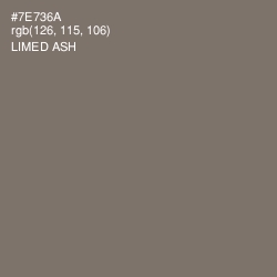 #7E736A - Limed Ash Color Image