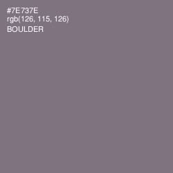 #7E737E - Boulder Color Image