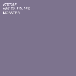 #7E738F - Mobster Color Image