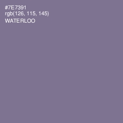 #7E7391 - Waterloo  Color Image
