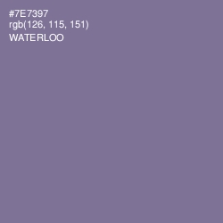 #7E7397 - Waterloo  Color Image