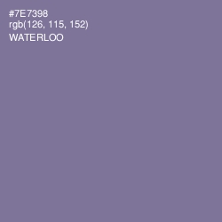 #7E7398 - Waterloo  Color Image