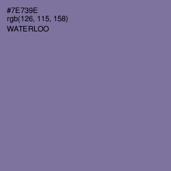 #7E739E - Waterloo  Color Image