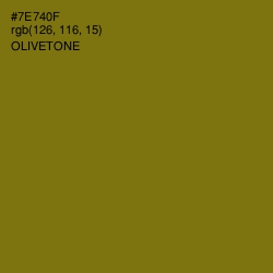 #7E740F - Olivetone Color Image