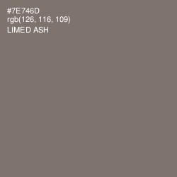 #7E746D - Limed Ash Color Image