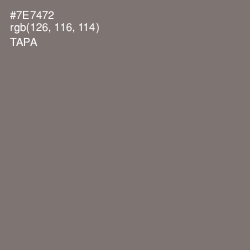 #7E7472 - Tapa Color Image