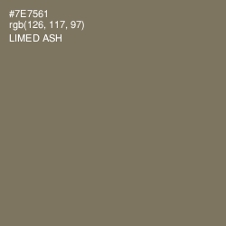 #7E7561 - Limed Ash Color Image