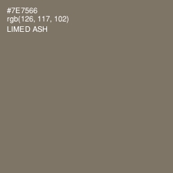 #7E7566 - Limed Ash Color Image