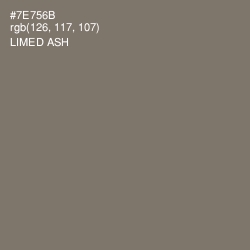 #7E756B - Limed Ash Color Image
