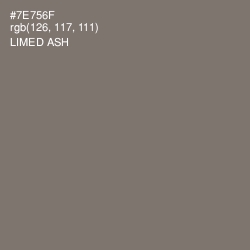 #7E756F - Limed Ash Color Image