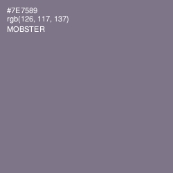 #7E7589 - Mobster Color Image