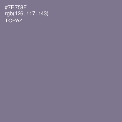 #7E758F - Topaz Color Image