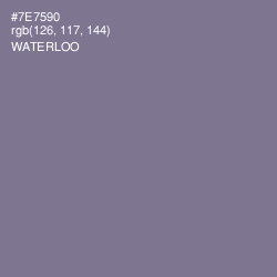 #7E7590 - Waterloo  Color Image