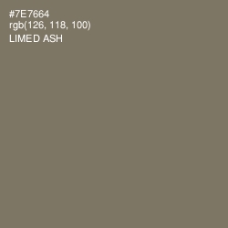 #7E7664 - Limed Ash Color Image