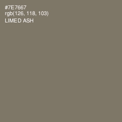 #7E7667 - Limed Ash Color Image