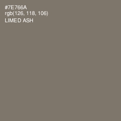 #7E766A - Limed Ash Color Image