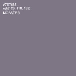#7E7685 - Mobster Color Image