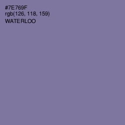 #7E769F - Waterloo  Color Image