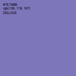 #7E76BB - Deluge Color Image