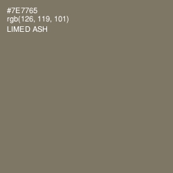 #7E7765 - Limed Ash Color Image