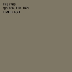 #7E7766 - Limed Ash Color Image