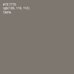 #7E7770 - Tapa Color Image