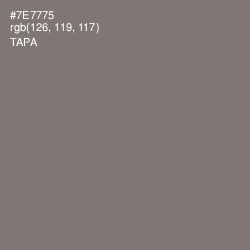 #7E7775 - Tapa Color Image