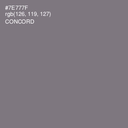 #7E777F - Concord Color Image