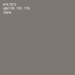 #7E7873 - Tapa Color Image