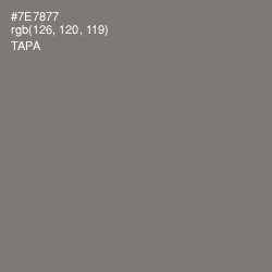 #7E7877 - Tapa Color Image