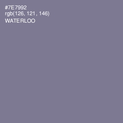 #7E7992 - Waterloo  Color Image