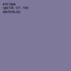 #7E799A - Waterloo  Color Image