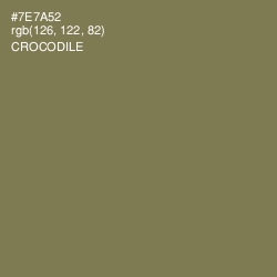 #7E7A52 - Crocodile Color Image