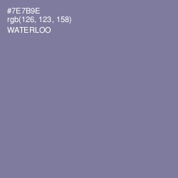 #7E7B9E - Waterloo  Color Image