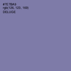 #7E7BA9 - Deluge Color Image