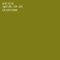 #7E7C16 - Olivetone Color Image
