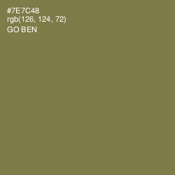 #7E7C48 - Go Ben Color Image