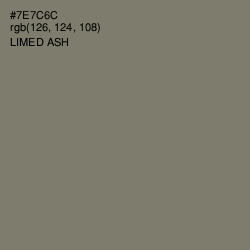 #7E7C6C - Limed Ash Color Image