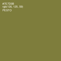 #7E7D3B - Pesto Color Image