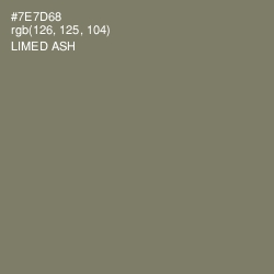 #7E7D68 - Limed Ash Color Image