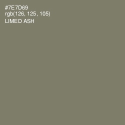 #7E7D69 - Limed Ash Color Image