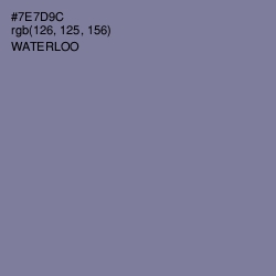 #7E7D9C - Waterloo  Color Image