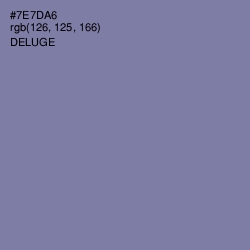 #7E7DA6 - Deluge Color Image