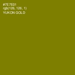 #7E7E01 - Yukon Gold Color Image