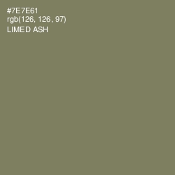 #7E7E61 - Limed Ash Color Image