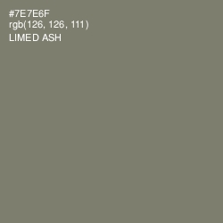 #7E7E6F - Limed Ash Color Image