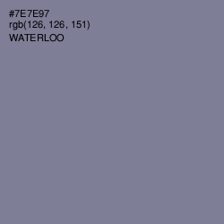 #7E7E97 - Waterloo  Color Image